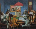 Perros jugando al ajedrez
